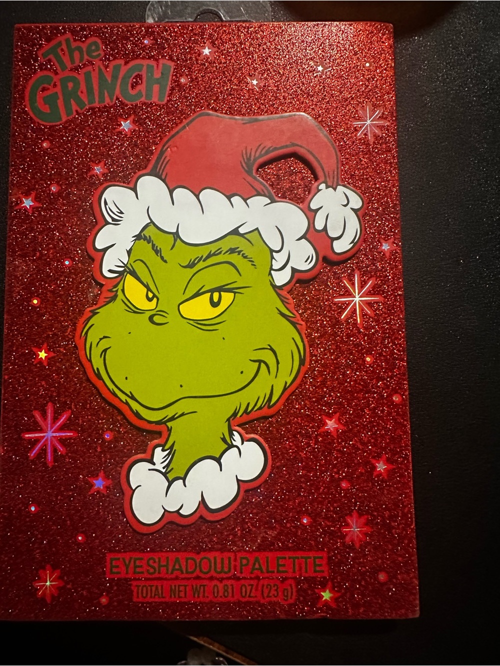 Red Glitter Eyeshadow Palette - Festive Green Shades